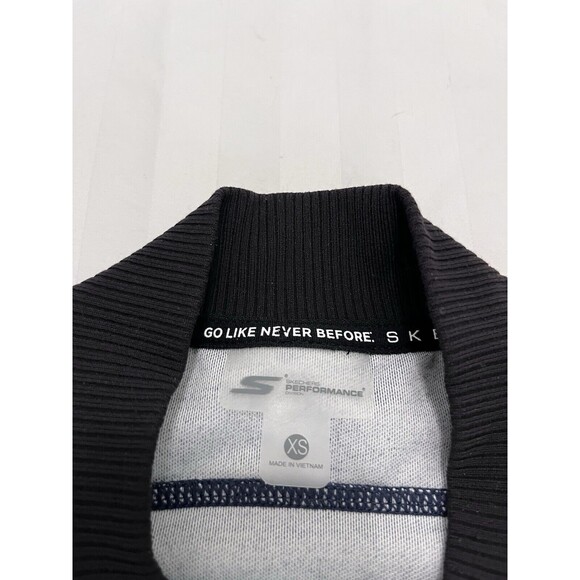 NWT Skechers GO WALK Womens Bomber Jacket XS Navy Blue Black Full Zip DWJA13 - Picture 3 of 9